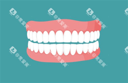 一口牙齿卡通图