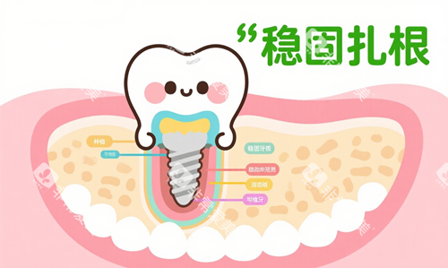 种植牙稳固扎根