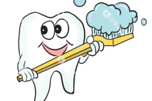 清洁牙齿卡通图 清洁牙齿卡通图