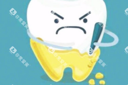 牙齿发黄卡通图 牙齿发黄卡通图