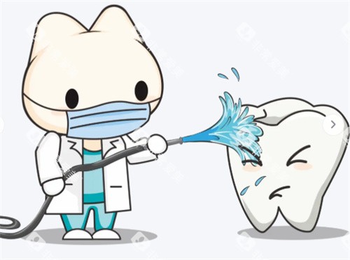 洗牙卡通图片示意图