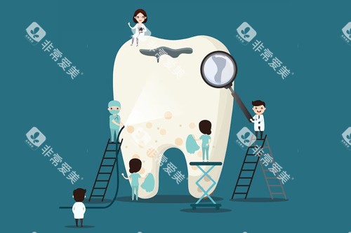 一颗牙齿卡通图