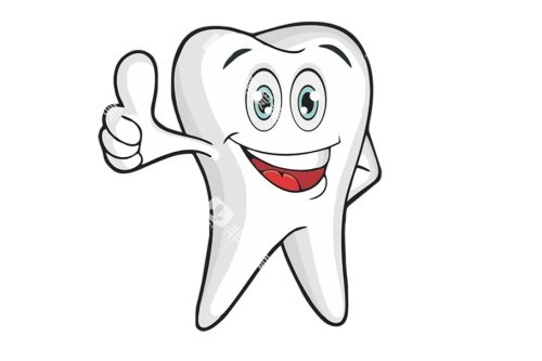 健康牙齿卡通图