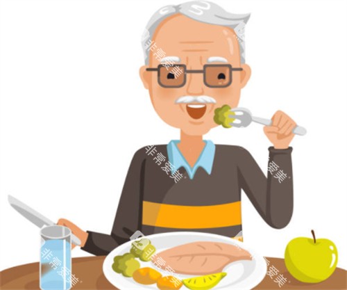 老年人种植牙吃好喝好图 老年人种植牙吃好喝好图