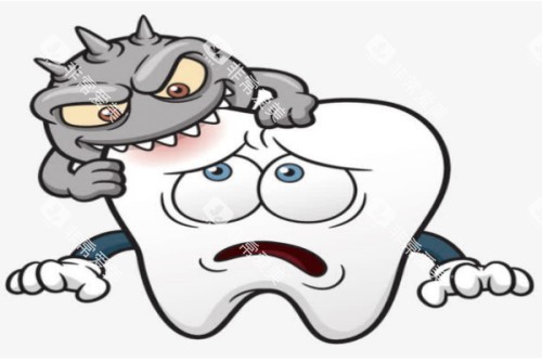 牙齿出现问题卡通图