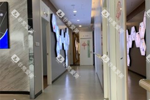 上海鼎植口腔九福分院内部过道环境示意图
