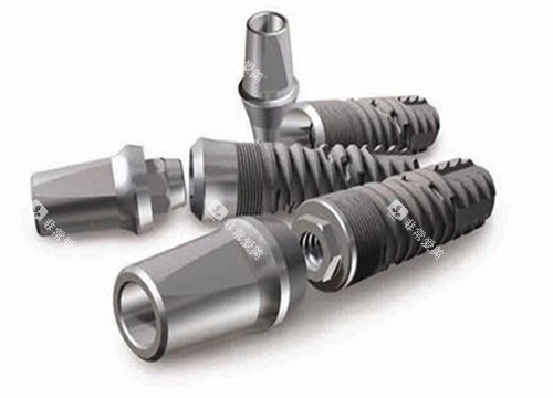 种植牙和基台模型卡通示意图 种植牙和基台模型卡通示意图