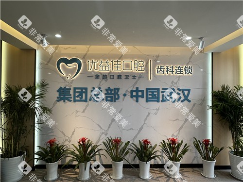 武汉优益佳口腔logo墙
