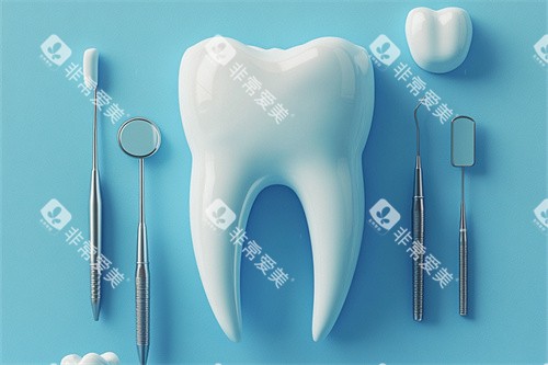 牙齿检查设备漫画示意图