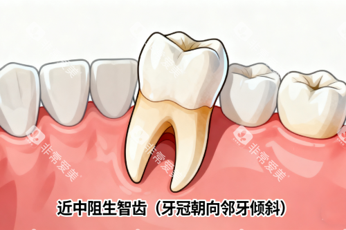近中阻生智齿展示图