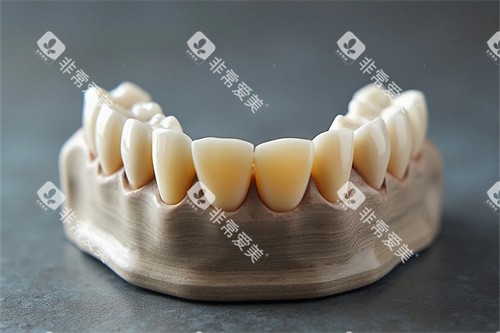 牙齿半口模型示意图