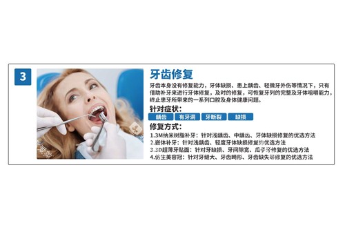 蓝天口腔牙齿修复优势图 蓝天口腔牙齿修复优势图