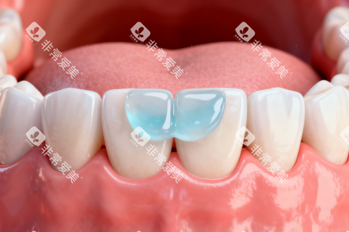 牙齿涂氟卡通图