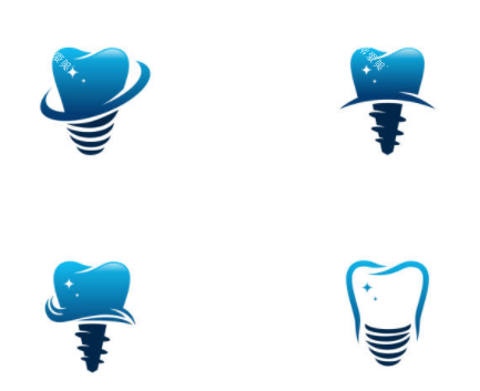 种植牙logo卡通图 种植牙logo卡通图