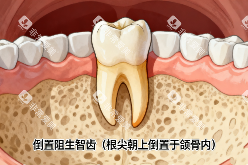倒置阻生智齿一览 倒置阻生智齿一览