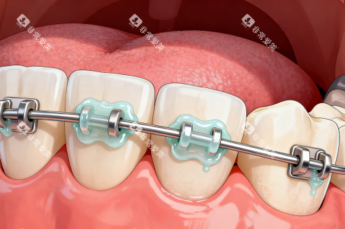 传统牙齿矫正方式展示图