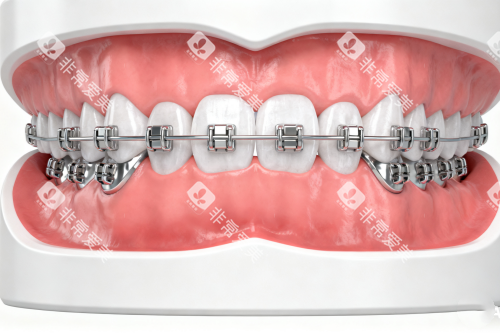 牙齿矫正卡通图片