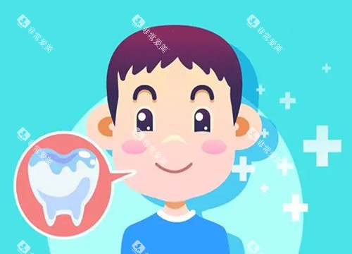 儿童齿科窝沟封闭卡通示意图 儿童齿科窝沟封闭卡通示意图