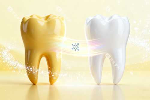 牙齿发黄美白卡通图 牙齿发黄美白卡通图