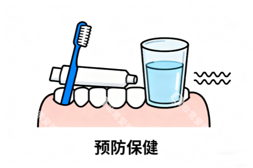 牙齿预防保健卡通图