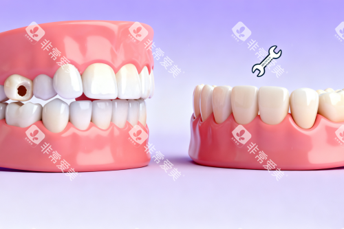牙齿蛀牙修复卡通图 牙齿蛀牙修复卡通图