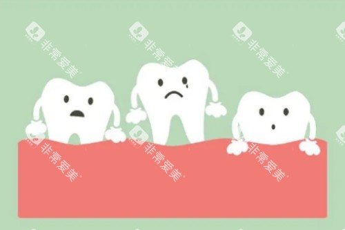 牙齿松动卡通图 牙齿松动卡通图