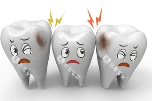 牙齿疼痛示意图