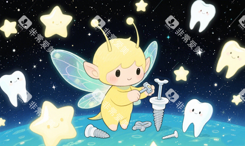 种植牙小天使拟人图片