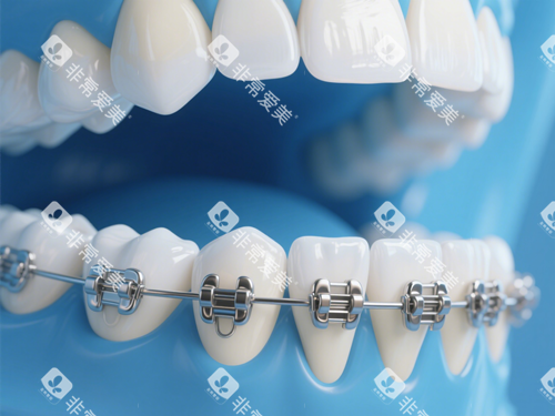 牙齿矫正示意图
