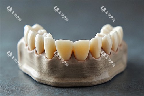 牙齿半口模型示意图