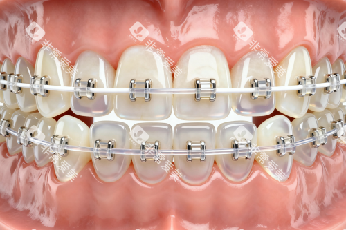 陶瓷半隐形矫正器卡通图片展示