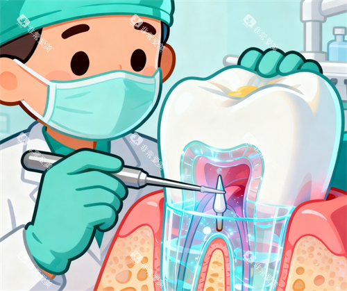 根管治疗示意图 根管治疗示意图
