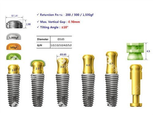 种植牙型号 种植牙型号
