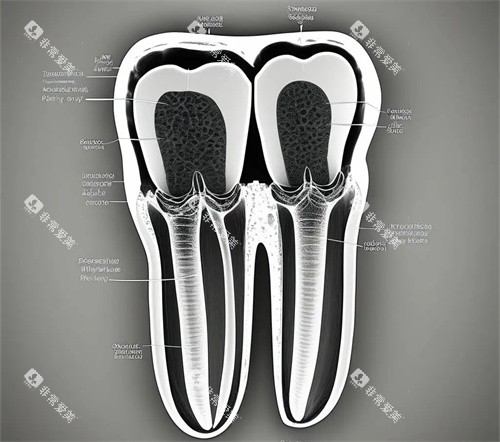 双牙根牙齿漫画图