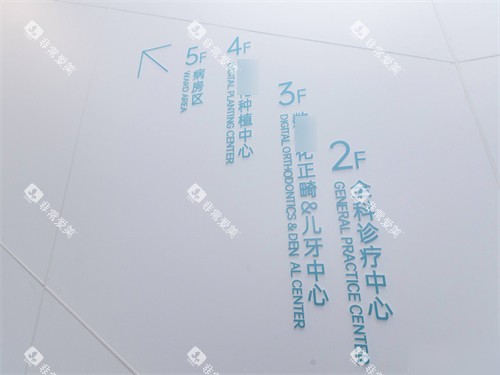 青岛维乐口腔黄岛总院布局指示墙 青岛维乐口腔黄岛总院布局指示墙