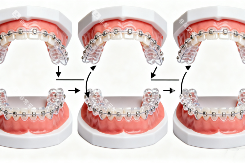 半隐形矫正卡通图片