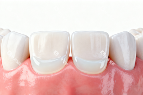 牙齿涂氟卡通展示图