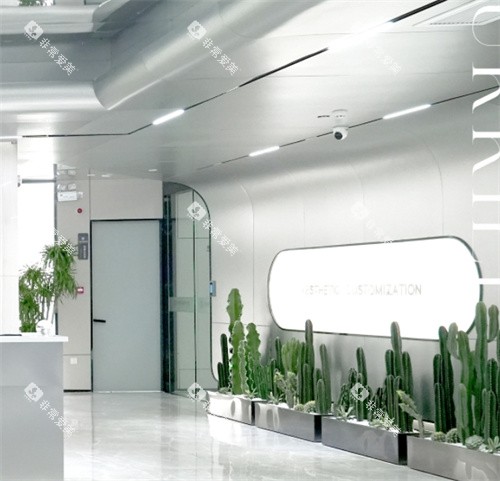 杭州中瑞联合医疗美容大厅一角环境 杭州中瑞联合医疗美容大厅一角环境