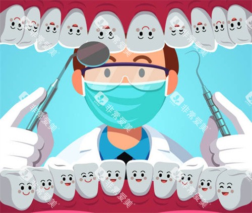 牙医检查牙齿