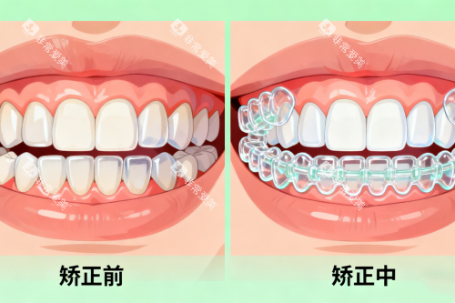 牙齿矫正后整齐牙齿展示图 牙齿矫正后整齐牙齿展示图