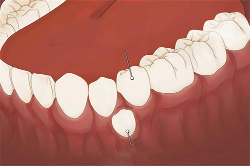 常见多生牙在外侧