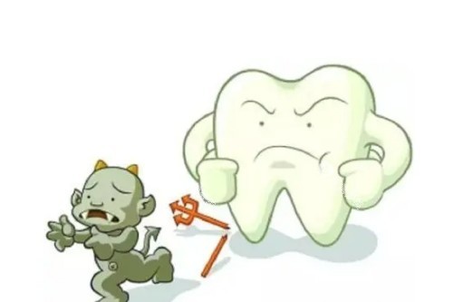 牙齿清洁卡通图 牙齿清洁卡通图