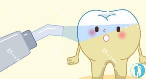 皓齿美白漫画示意图