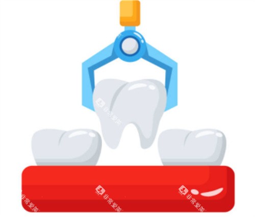 拔牙可爱卡通图