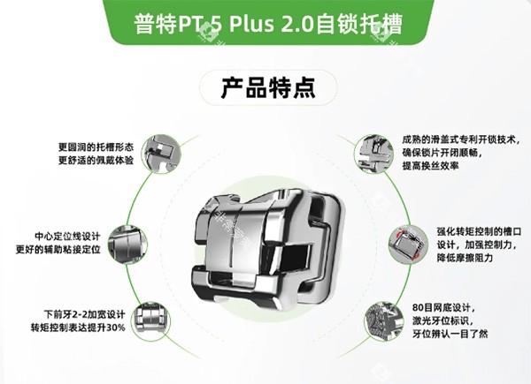 普特5plus自锁托槽牙套