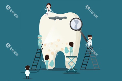 一颗牙齿卡通图