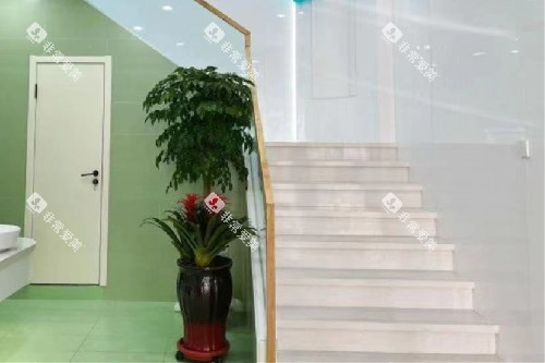 郑州青松口腔楼梯口环境