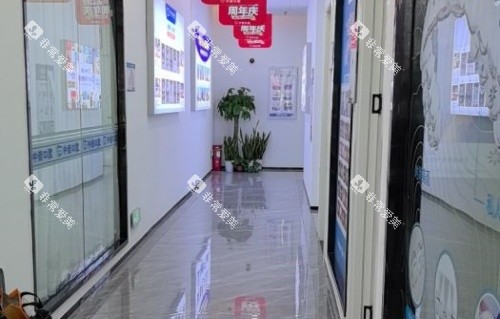 长沙河西中诺口腔走廊示意图