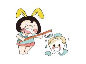 牙齿美白示意图